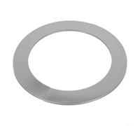 MoSundi Cubierta decorativa de tubo de acero inoxidable dividida, anillo de moldura de roseta, para caldera de gas, calentador de agua, ducha, orificio de escape, placa de pared plateada (160 mm)