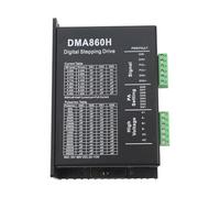 MoSundi DMA860H - Controlador de motor paso a paso para Nema23 Nema34 Nema42, entrada de CA de 18-80 V, corriente máxima de 72 A, respuesta de pulso de 200 KHz, microstep 400-51200, color negro