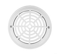 MoSundi Drenaje de piso redondo ABS para piscina, 8 pulgadas, salida de desbordamiento, accesorio de drenaje principal, para spa, jardín, función de agua, color blanco