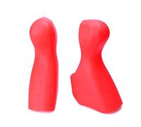 MoSundi Empuñaduras de silicona para palanca de cambios y freno para bicicleta de carretera ULTEGRA 105 ST-6700 de 10 velocidades. (rojo)