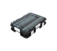 MoSundi Estuche de almacenamiento impermeable para cebo con compartimentos de 11/16, divisor extraíble, cierre a presión, transparente para organizador de plástico duradero para equipos de pesca y