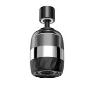 MoSundi Extensor de filtro de agua para grifo de cocina con doble filtración, aireador giratorio de 720 grados, diseño a prueba de salpicaduras, filtro de acero inoxidable 316 reutilizable para uso