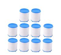 MoSundi Filtro purificador de agua para elemento para ducha, cartucho de repuesto de algodón PP, elimina el óxido y los sedimentos, 3,5 x 3 cm, azul y blanco, 1/5/10 unidades