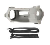 MoSundi Funda de silicona para altavoz JBL Flip 7, funda protectora con agarre mejorado, portátil de viaje, negro y gris