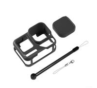 MoSundi Funda de silicona para Insta360 Pro 2 con cubierta de lente, carcasa protectora resistente a los arañazos, piel de agarre suave, color negro, 8,6 x 6,3 x 4 cm