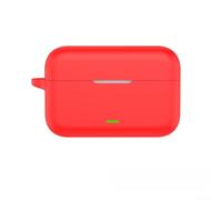 MoSundi Funda de silicona para Realme Buds T500 Pro - Resistente a los arañazos para Slim Fit Gel Rubber Shell Accesorio de teléfono móvil blanco (rojo)