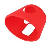 MoSundi Funda de silicona para reloj de sonido ALARMO, funda protectora a prueba de polvo y arañazos, 103 x 103 x 94 mm, compatible con reloj de interruptor, color blanco y rojo