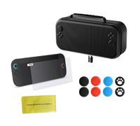 MoSundi Funda de transporte de EVA para Nintendo Switch 2, capacidad para 12 cartuchos de juego, bolsa de almacenamiento compacta de 30 x 15 x 8 cm con resistencia a los impactos, juego negro y negro