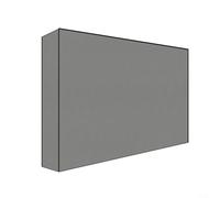 MoSundi Funda de TV 420D para exteriores de 52, 54 y 58 pulgadas, impermeable, resistente a la intemperie, protector de muebles de jardín y patio, gris (147 x 13 x 94 cm)
