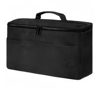 MoSundi Funda para secador de pelo de viaje compatible con Hot Tools, 14.5 x 8.6 x 3.9 pulgadas, tela Oxford con 4 bolsillos interiores y 3 bolsillos exteriores abiertos, color negro