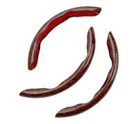 MoSundi Funda para volante de coche de 38 cm, mango antideslizante, textura de madera de melocotón, se adapta a la mayoría de ruedas estándar LHD RHD, paquete de 3