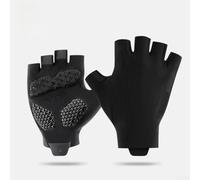 MoSundi Guantes de ciclismo acolchados de gel, medio dedo, impresión 3D, antideslizantes, guantes ligeros para montar en verano, XL (L)