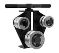 MoSundi Herramienta alisadora de tubos de freno, herramienta manual para doblar y alisar tubos de hierro con varilla roscada de alta resistencia, acabado negro resistente al óxido