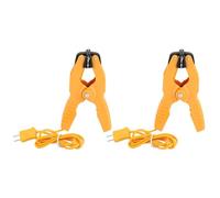 MoSundi HT-05 - Sensor de temperatura de abrazadera de tubo para Hfor VAC -40 a 200 °C, sonda tipo K con apertura de mandíbula de 4,6 cm, cable de 102 cm, amarillo, paquete de 2