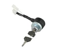 MoSundi Interruptor de encendido LVA803436 con 2 llaves protectoras de paraguas y mosquetón, compatible con John Deere 2025R 2027R, construcción duradera de metal y plástico, fácil instalación, color