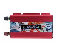 MoSundi Inversor de corriente de onda sinusoidal pura de 300 W CC 12 V/24 V a CA 220 V con pantalla LCD, puerto USB, carcasa de aleación de aluminio, camping, viajes por carretera y uso al aire libre