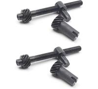 MoSundi Juego de 2 tensores de tornillo de ajuste de cadena de metal para motosierras de 25 cc y 26 cc, compatible con Timberpro Lawnflite Carlton negro, fácil de instalar
