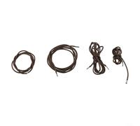 MoSundi Juego de 4 cuerdas elásticas para sillas de terraza, reposapiés y respaldo, cuerda elástica de látex de nailon para reparación de reclinables de patio (marrón)
