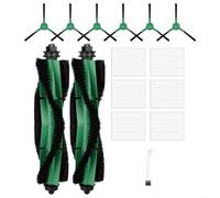 MoSundi Juego de accesorios para aspiradora Essential y Essential Series Y0140 Y0110 Y0112 Q0120 Q052, 2 para cepillos principales, 6 filtros, 6 cepillos laterales