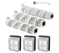 MoSundi Juego de filtros multisuperficie mejorados para rodillo de cepillo y filtro para Bissell para CROSSWAVE para modelos X7 Pet Pro 3011 3055 3277 3279 3276A, rodillo premium con filtros H12