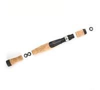MoSundi Juego de mango de caña de pescar de corcho, kit de reparación segmentado con asiento de rueda para construcción de caña personalizada, empuñaduras delanteras y traseras incluidas