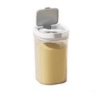 MoSundi Juego de recipientes transparentes para almacenamiento de alimentos a prueba de fugas, organizador apilable sin BPA con cuchara para arroz, pasta, aperitivos, refrigerador, congelador, pequeño