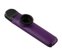 MoSundi Kazoo de metal para principiantes, flauta bucal instrumento musical con membrana de repuesto, regalo compacto para fiestas compatible con guitarra, azul y morado