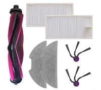 MoSundi Kit de accesorios para aspiradora robot que incluye cepillo principal, cepillo lateral, paño de fregona para Eureka E20 Plus, limpieza del hogar (A)