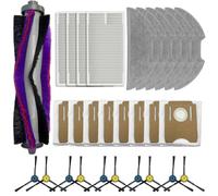 MoSundi Kit de bolsas de polvo con filtro lateral de cepillo principal, juego de bolsas de polvo para aspiradora inalámbrica Dreame H12S AE (B)