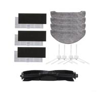 MoSundi Kit de paño de fregona de cepillo lateral de filtro, pieza de repuesto para Shark RV2610WA RV2620WA RV2410WD AV2610WA AI Ultra 2 en 1 Robot Aspirador