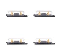 MoSundi Kit de portafusibles de audio de coche de 50A/60A/80A para inversores de radio, 4 piezas de fusibles de aleación de zinc con carcasa de policarbonato, compatible con uso marino industrial