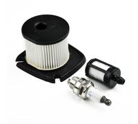 MoSundi Kit de servicio de filtro de aire para soplador de hojas BG86 SH86 HD2, paquete de 3 piezas de repuesto incluye filtro de combustible, plástico de metal