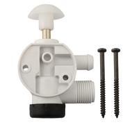 MoSundi Kit de válvula de agua de inodoro RV para modelos Sealand y VacuFlush, 385314349, kit de reparación de válvula de descarga de repuesto con plástico ABS, blanco y negro