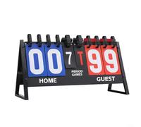 MoSundi Mesa portátil para SCORE Keeper Board 6 dígitos Manual Flip Counter para entrenamiento de competición multideportivo