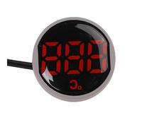 MoSundi Mini termómetro digital redondo de 22 mm con pantalla LED, sensor de temperatura de respuesta rápida para DC5-12V/DC24-48V, diseño compacto para armario de control