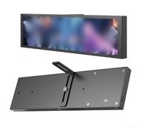 MoSundi Monitor de pantalla táctil portátil de 9.2 pulgadas, pantalla de hardware de PC para CPU Temp Gaming, pantalla secundaria, carcasa de aleación negra (negro)