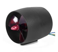 MoSundi Motor de barco subacuático sin escobillas de 400 W para barco de cebo RC, motor de propulsión de 12-24 V con empuje de 5 kg, para tabla de remo inflable, color negro