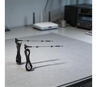 MoSundi Paquete de 2 antenas WiFi de doble banda de 9dBi con cable de 10 pies, 5 GHz 58 GHz de alta ganancia RP-SMA conector macho RP-SMA inalámbrico router AP extensor de señal de seguridad