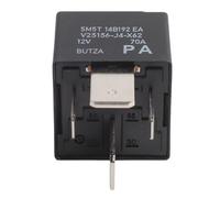 MoSundi Paquete de 2 relés de coche CC 12 V 70 A 4 pines ABS para Ford Mondeo/Focus/Ka/Transit/Kuga/Ranger/Explorer/C-Max/Galaxy/S-Max/B-Max 2005-2016 V23136-J4-X62, color negro