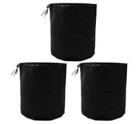 MoSundi Paquete de 3 fundas a prueba de polvo para cortacésped para cortacésped y sierra de poste, compatible con varios modelos, tela Oxford, 44 x 35 cm, color negro