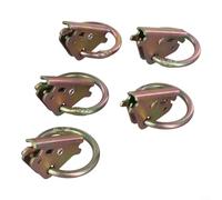 MoSundi Paquete de 5 anillos de acero al carbono resistentes para juntas tóricas E-TRACK, límite de carga de trabajo de 1500 libras, anclajes de amarre resistentes a la corrosión para furgoneta cámper
