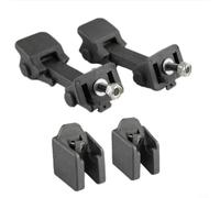 MoSundi Par de cierres de capó delantero y soporte para Jeep TJ 1997-2006, acero inoxidable y goma, sustituye a 55176636AD 55395652AC