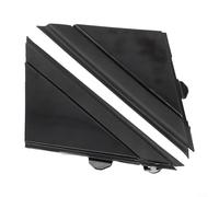 MoSundi Par de cubiertas de bandera de espejo retrovisor lateral negro brillante para Fiat 500 2012 a 2019, molduras de repuesto directo izquierdo y derecho, resistentes al agua y a la grasa