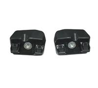 MoSundi Par de soportes de parachoques delantero en plástico negro, reemplazo directo compatible con Tesla Model Y 2020-2021, lado izquierdo y derecho, números de pieza 1493773-00-B y 1493772-00-B