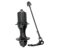 MoSundi Pincho de liberación rápida de 130 mm con cubo trasero de 32 agujeros, para bicicleta de carretera de 7 a 8 velocidades, freno en V, aleación de aluminio ligero negro