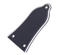 MoSundi Placa de cubierta de varilla de PVC de 3 capas para guitarras eléctricas, 3 agujeros de 23 mm, 45 mm de longitud, para modelos estándar de 3 capas, color negro