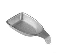 MoSundi Platos compactos de acero inoxidable de 11 x 8 x 3 cm, elegantes soportes para salsa, para vinagre, especias de sal, vajilla plateada limpia, para comedor en casa (grande)