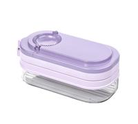 MoSundi Prensa multifunción para hacer albóndigas con molde de piel de masa y caja de almacenamiento, para albóndigas, pasteles, galletas, tartas, mini pizzas, verde y morado