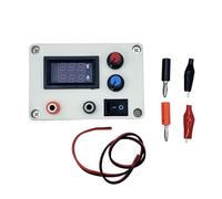 MoSundi Regulador de voltaje ajustable, fuente de alimentación CC portátil con salida de 13-30 V y corriente máxima de 5 A, voltaje constante/modo de corriente para pruebas electrónicas, color blanco