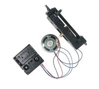 MoSundi Reloj de pared para kit de movimiento con caja de música y timbre por hora para mecanismo, longitud de eje de 17 mm, para bricolaje o reparación de abuelo/manualidades/relojes sin marco